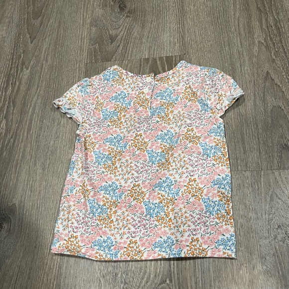 Little Lass pink cat floral jean romper size 6 - Picture 6 of 6